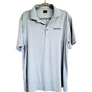 Greg Norman Men's L Polo Shirt Gray Golf Short Sleeve Shingle‎ Creek Golf Club